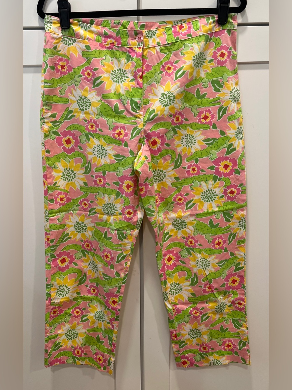 LILLY PULITZER SET OF TWO PRINTED PANTS, SIZE 10. - Picture 3 of 12